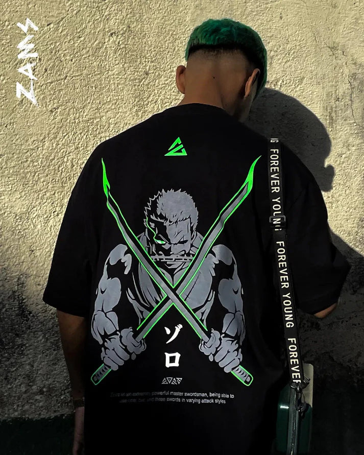 Zoro / One Peice / CM Oversized T-shirt