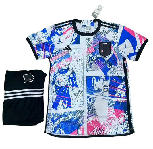 Japan Dragon Ball Edition Anime Comic Version Football Jersey with shorts